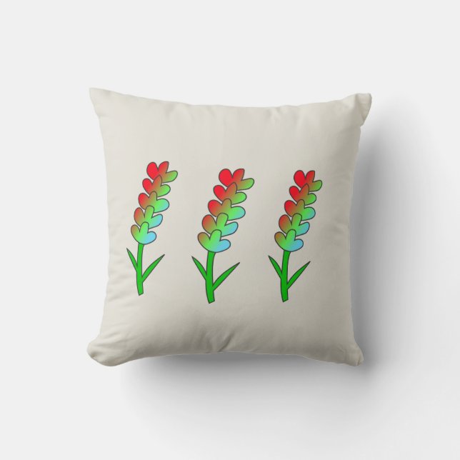Toque da Natureza: Almofada de Design de Folhas El (Frente)
