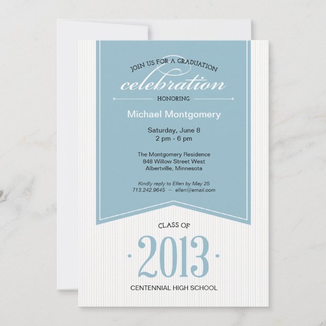 Toque do convite da festa de formatura da classe (Frente)