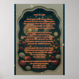 Toque no poema leve e no Impressão