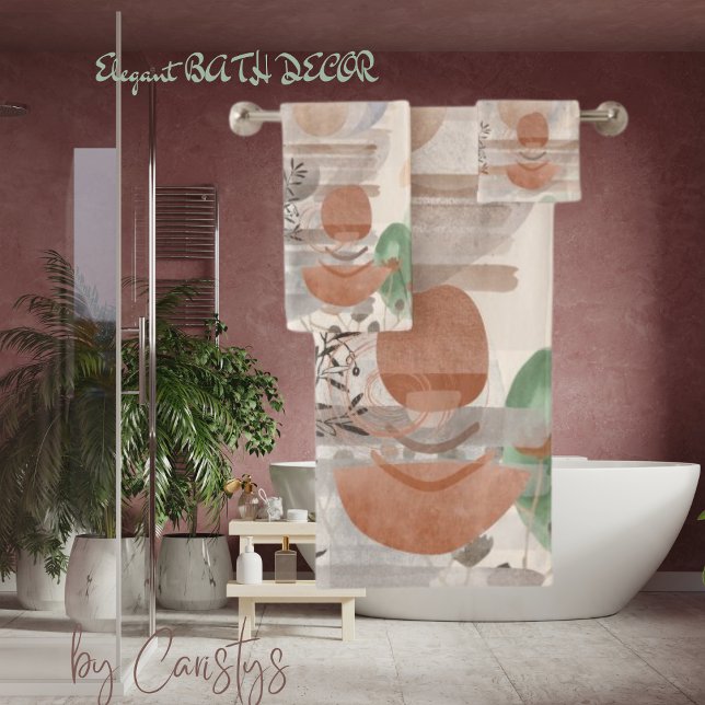 Toques Boho Earth Contemporâneos Plantem Toalha Vi (Criador carregado)