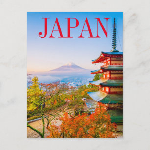 Tóquio Japão Cartão Postal do Monte Fuji