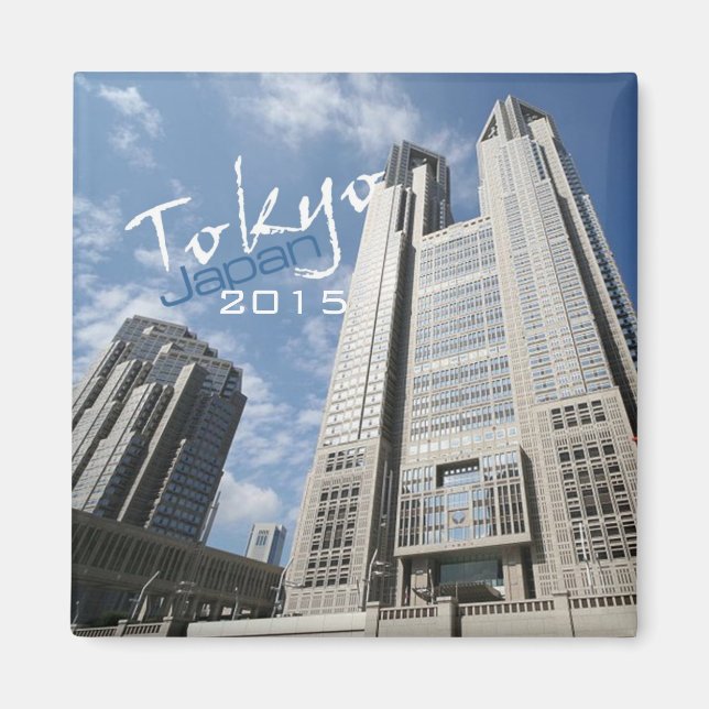 Tóquio Japão - Viagem Imã de geladeira Mudar Ano (Frente)