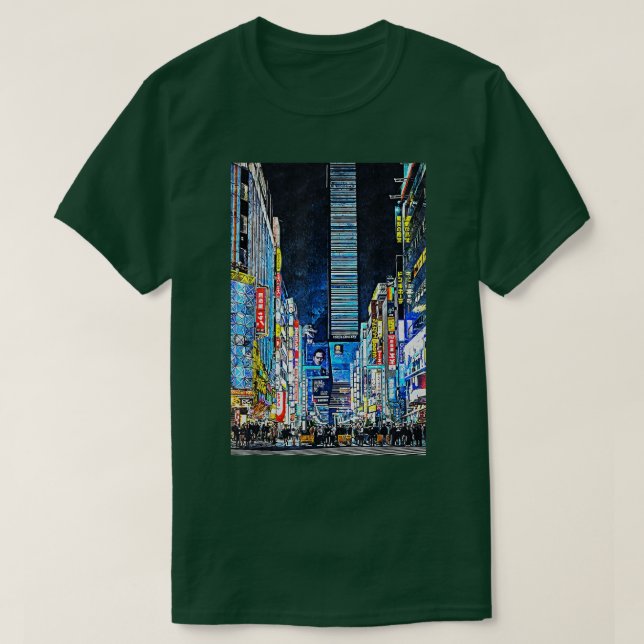 Tóquio Noites - Camisa (Frente do Design)