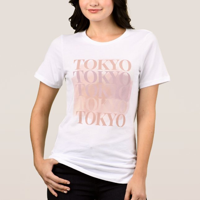 Tóquio Texto Gráfico T-Shirt (Frente)