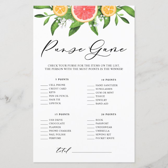 Toranja O que há no seu jogo de Chá de panela (Frente)