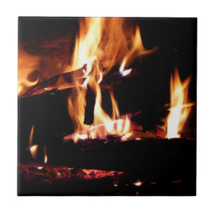 Toras na Lareira Fotografia de Fogo Quente