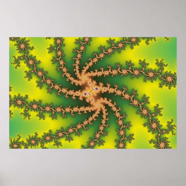 Torção do Céu - Poster Fractal (Frente)