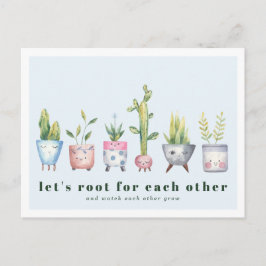 Torcendo por Você | Cartão Postal de Plantas em Va