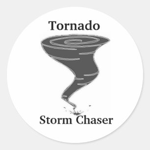 Tornado Storm Chaser - Adesivos redondos