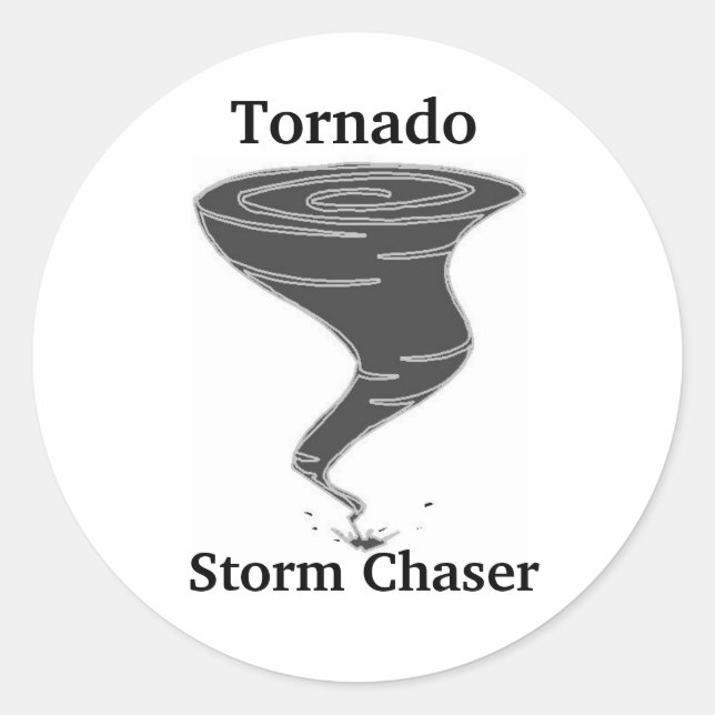 Tornado Storm Chaser - Adesivos redondos (Frente)