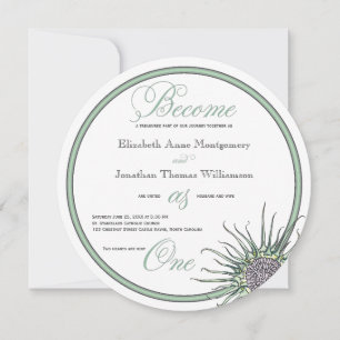 Tornar-se um convite para casamento de tistes esco