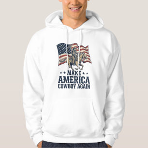 Torne a América Cowboy Novamente Camisa Patriótica