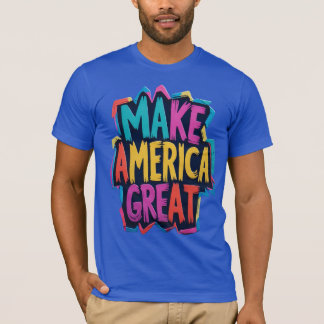 Torne a América Excelente Camiseta Branca Patrióti