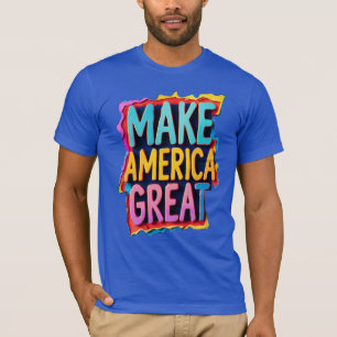 Torne a Camiseta Americana Bold Patriótico