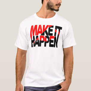 Torne Isso Real Camiseta com Tipografia Motivacion