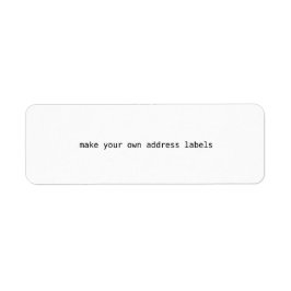 torne suas próprias etiquetas de endereço