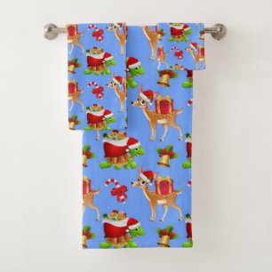 Torneiras de Natal bonitas, toalhas de banho