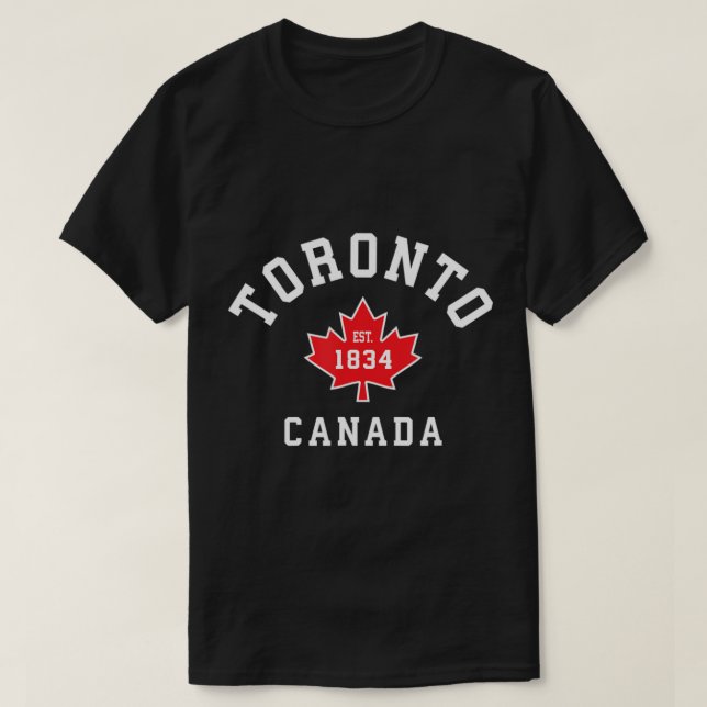 Toronto Canada Flag Maple Leaf Camisetas Eh.pn (Frente do Design)