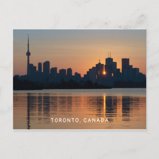 Toronto Cityscape No Cartão Postal Sunset