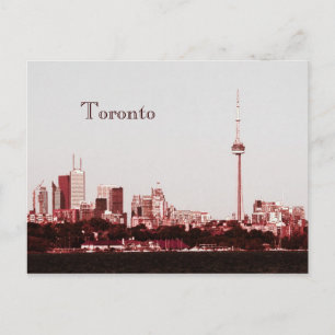 Toronto com cartão postal da torre CN