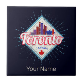 Toronto Skyline Ontario Retro Canada Vintage