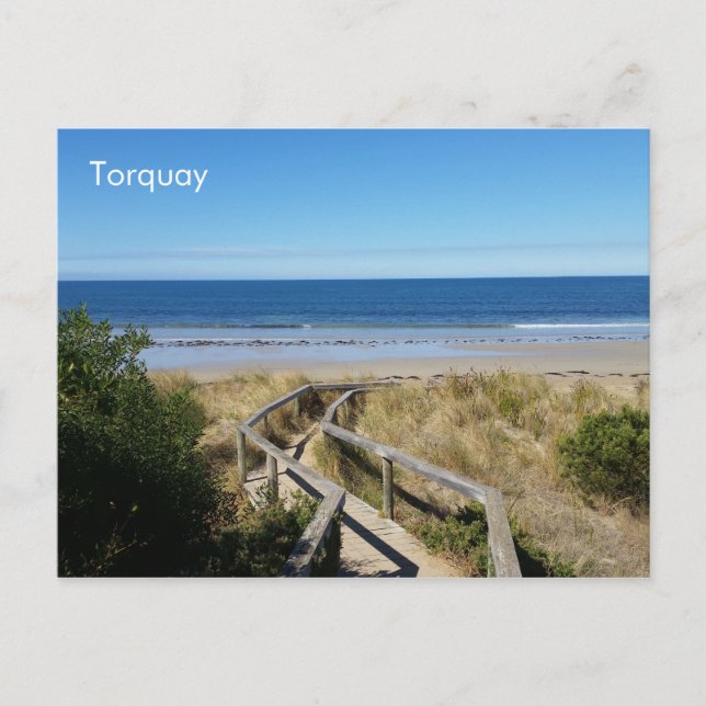 Torquay Beach, Victoria, cartão postal da Austráli (Frente)