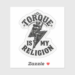 Torque É Minha Religião Adesivo de Motoqueiro