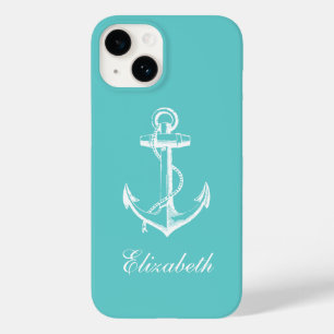 Torquoise Anchor de Perfuração Monograma