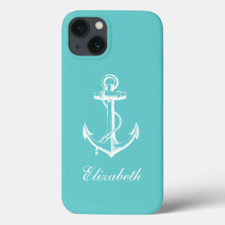 Torquoise Anchor de Perfuração Monograma