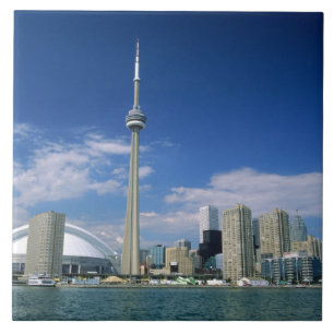 Torre CN e Skydome em Toronto, Ontário,