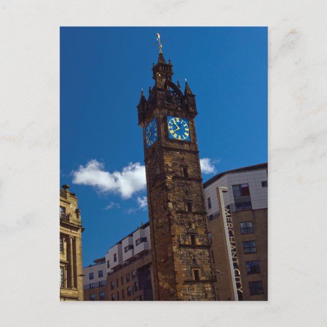 Torre da Tolbooth, Cartão Postal de Glasgow (Frente)