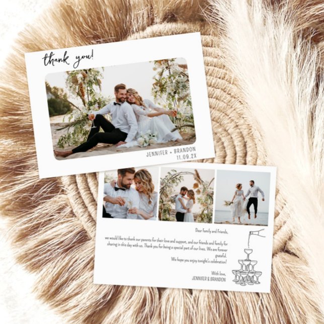 Torre de Champanhe de cartões de agradecimentos de (Criador carregado)