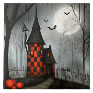 Torre de Halloween em Xadrez Gótico