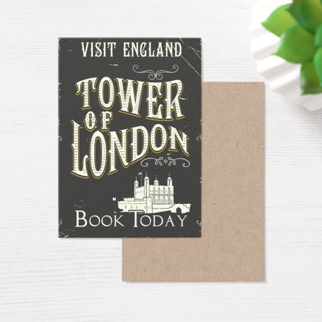 Torre de poster vintage londres da Inglaterra (Mesa)