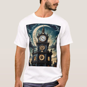 Torre de Relógio Loniada Céu Mágico de Camisa T