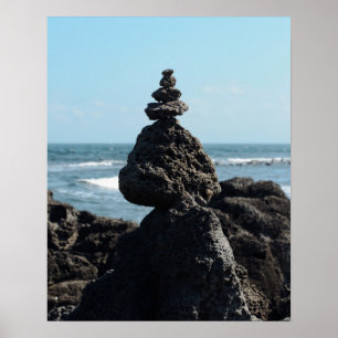 Torre de Rocha 16×20 Ilhéu Jeju Coreia Impressão d