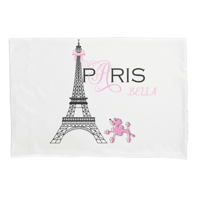 Torre Eiffel Arco-íris Paris França Poodle Chic (Frente)