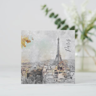 Torre Eiffel. Cartão postal Paris, França