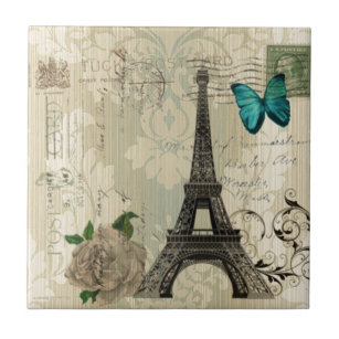 torre Eiffel cor-de-rosa de Paris da borboleta