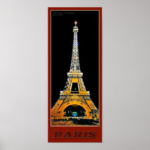Torre Eiffel de Paris - 03 - Poster de viagens
