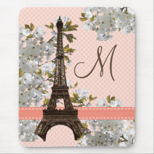 Torre Eiffel Monogrammed Mousepad