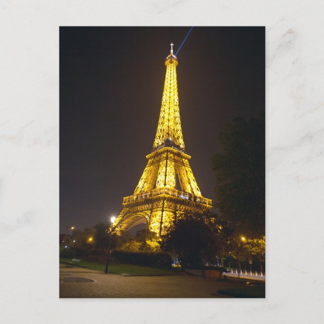 Torre Eiffel Paris Cartão Postal (Frente)