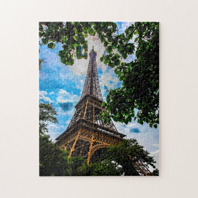 Torre Eiffel Paris. Quebra-cabeça (Vertical)