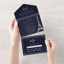 Torre Eiffel Paris Rosa Dourado Brilho Casamento T