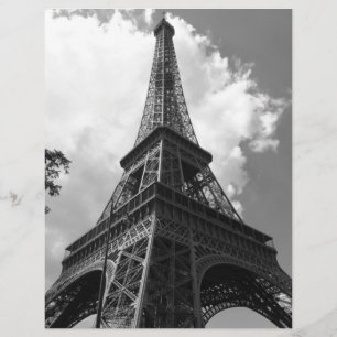 Torre Eiffel Preta e Branca em Paris