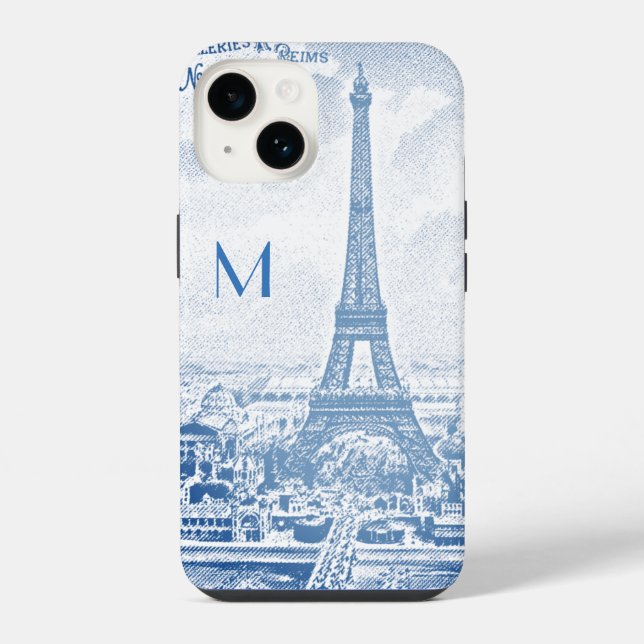 Torre Eiffel Vintage -monogramada  (Verso)