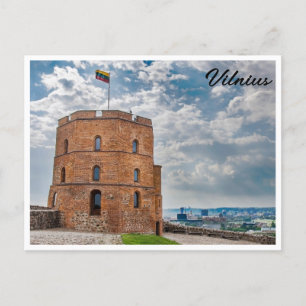 Torre Gediminas em Vilnius, Lituânia Cartão postal