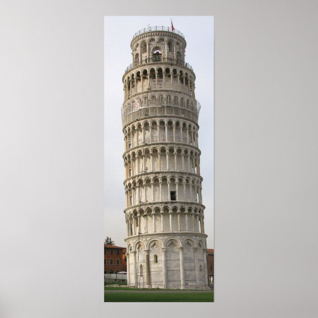 Torre inclinada de Pisa poster (Frente)