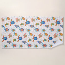 Torre Race Mosaico Multicolor Beach Toalha