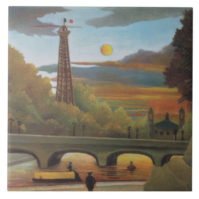 Torre Sena e Eiffel no Sol (Paris, França) (Frente)